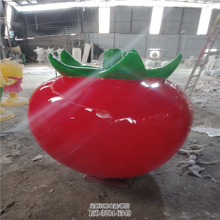 商业街番茄雕塑 售楼处雕塑 蔬菜摆件