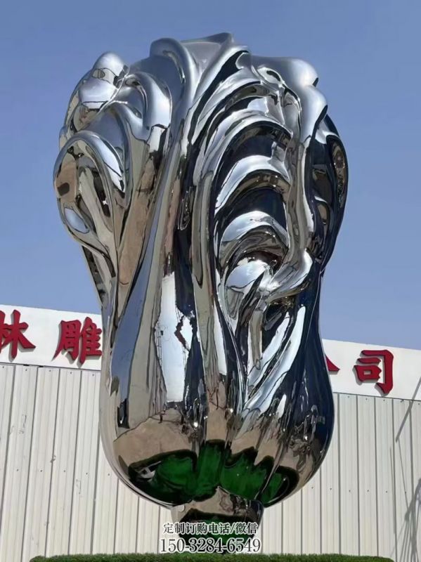 别墅区白菜雕塑 大型别墅区蔬菜雕塑 仿真果蔬雕塑