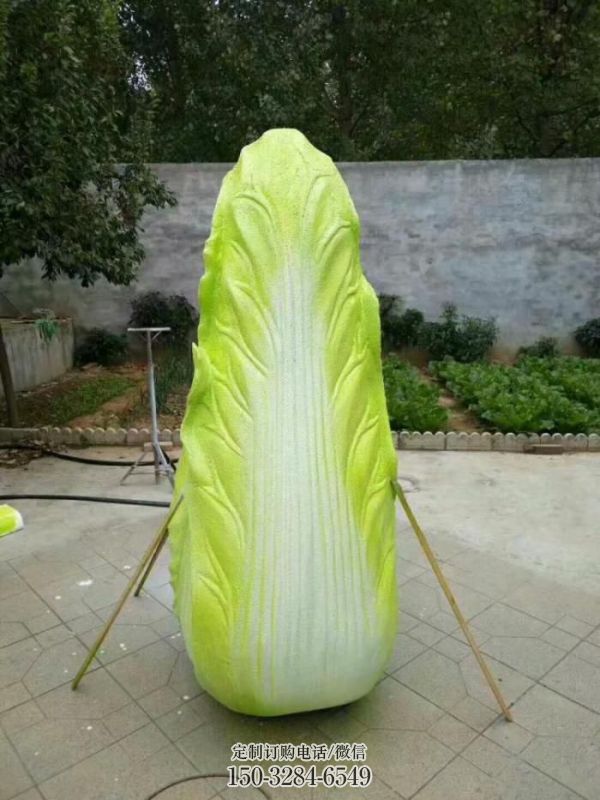 广场白菜雕塑 抽象景观果蔬雕塑 烤漆蔬菜雕塑