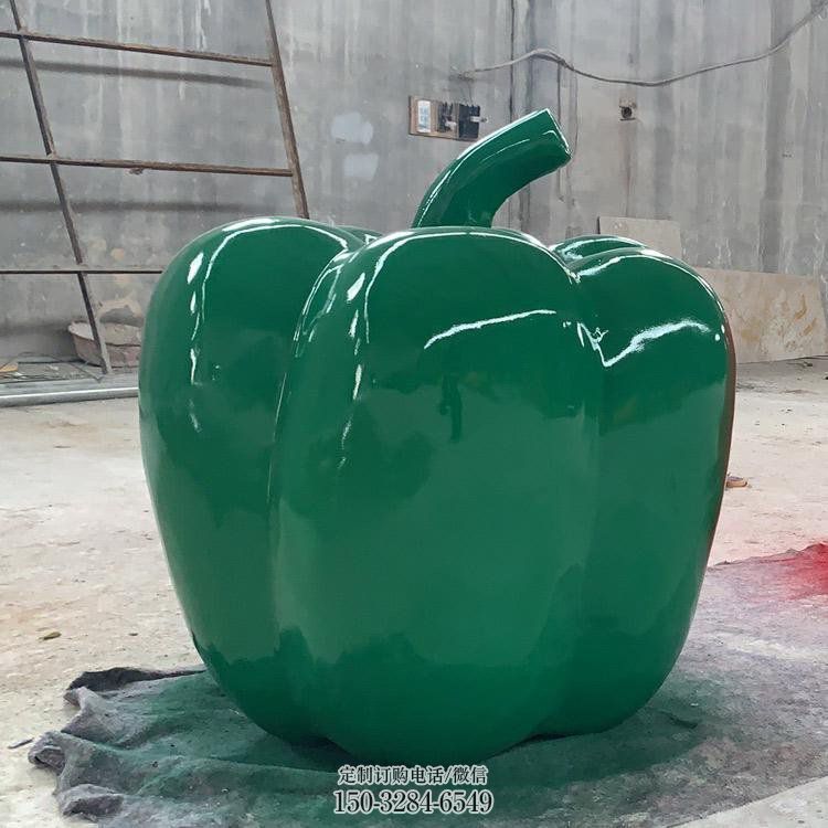 创意青椒雕塑 步行街店门口雕塑 蔬菜小品