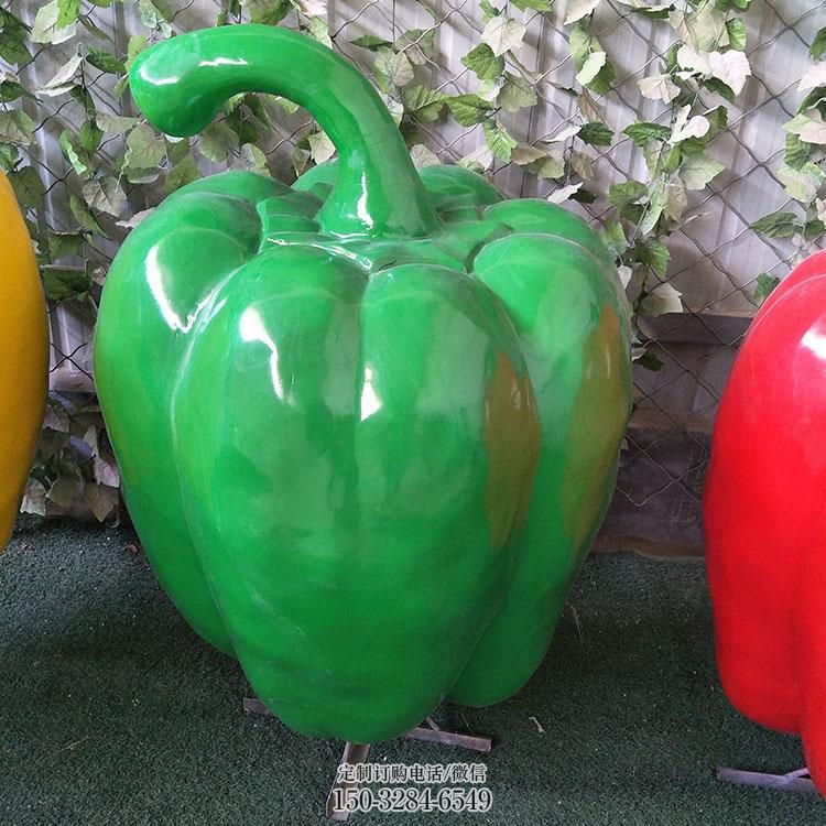 庭院青椒雕塑 城市古铜色雕塑 蔬菜小品