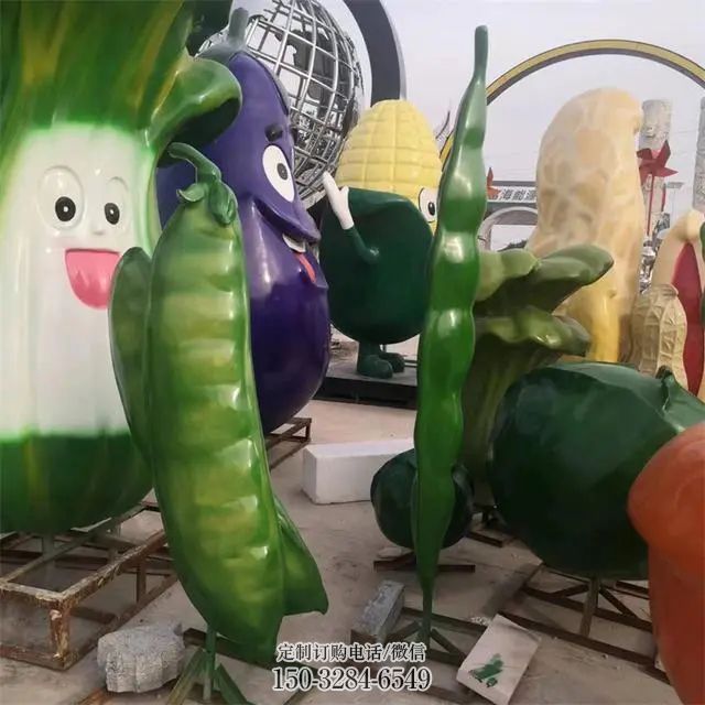 各类芸豆雕塑 蔬菜雕塑工艺服务商 商业果蔬雕塑标准