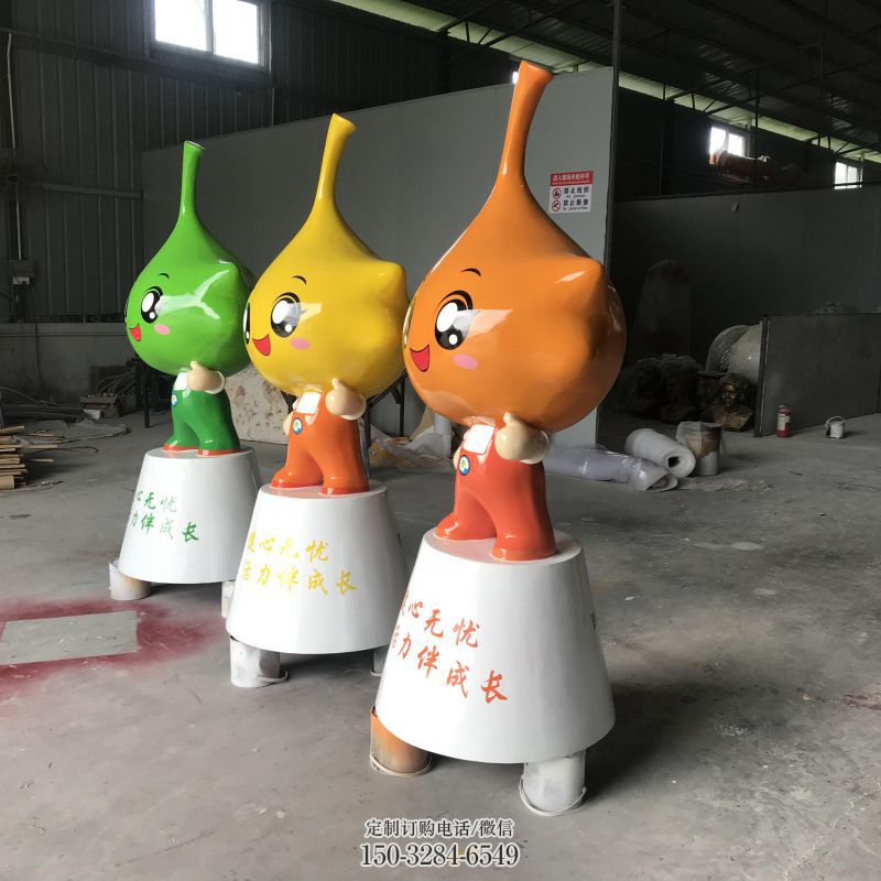 豆芽雕塑工艺 景观艺术蔬菜雕塑承接 公仔雕塑主题定做
