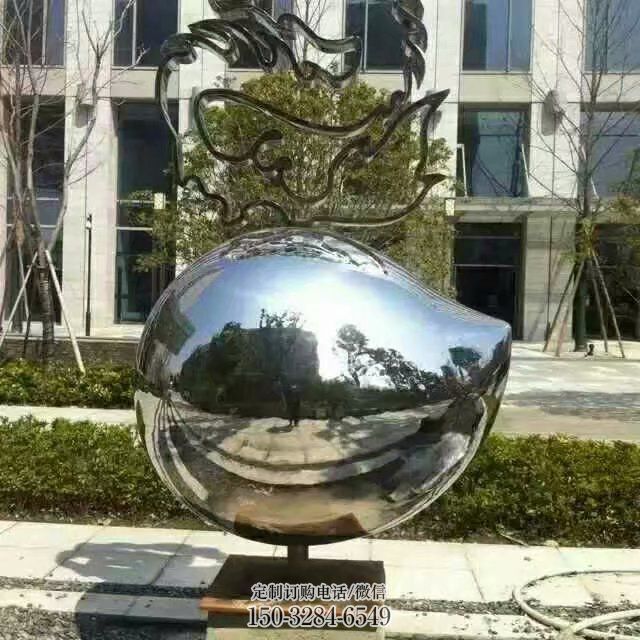社区豆芽雕塑 景观蔬菜雕塑造型点击 烤漆金属雕塑制造商