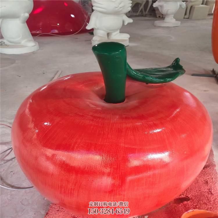 公园番茄雕塑 酒店门口雕塑 彩绘摆件